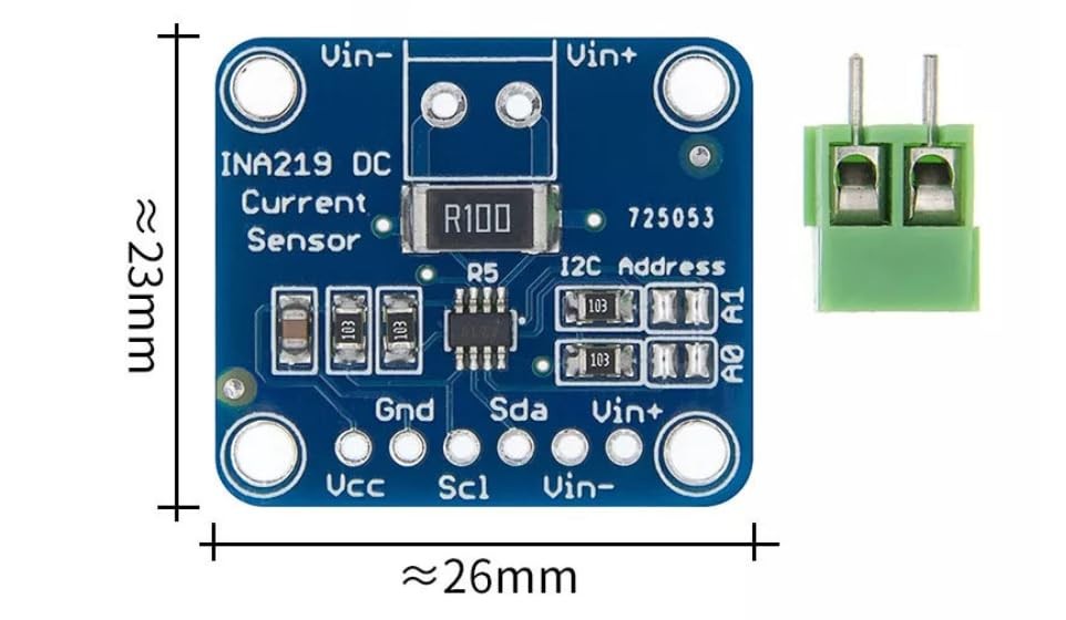 4 PCS INA219 I2C Bi-Directional DC Current Power Supply Sensor Breakout Module
