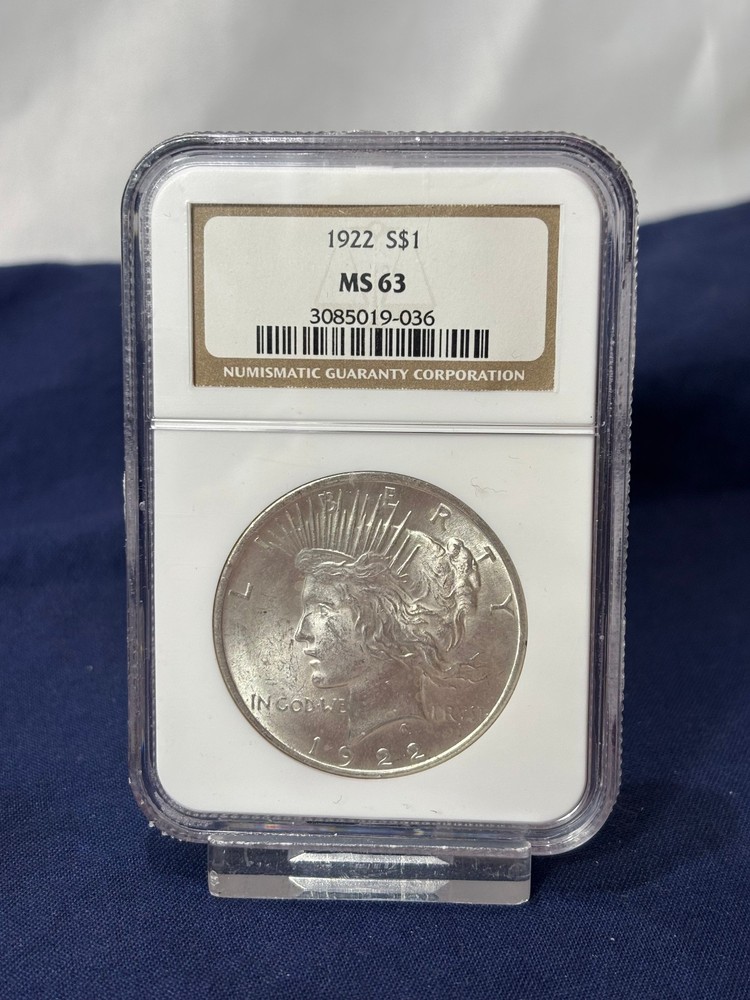 1922 Peace Dollar $1 NGC MS63