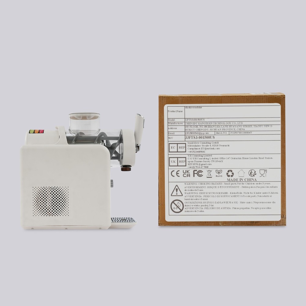 Frozen Drink Machine Set Shaved Ice Tool for Home with Self-Cleaning Function