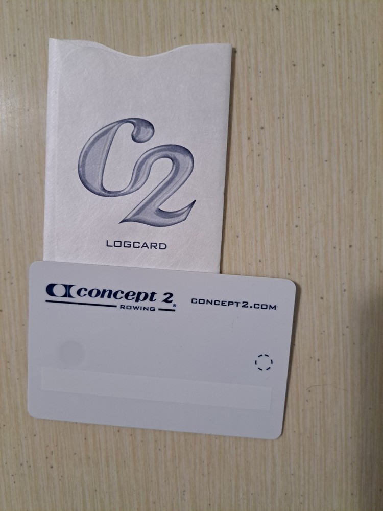 Log Card for use with PM3 and PM4 Monitors for Concept 2 Rowing Machine