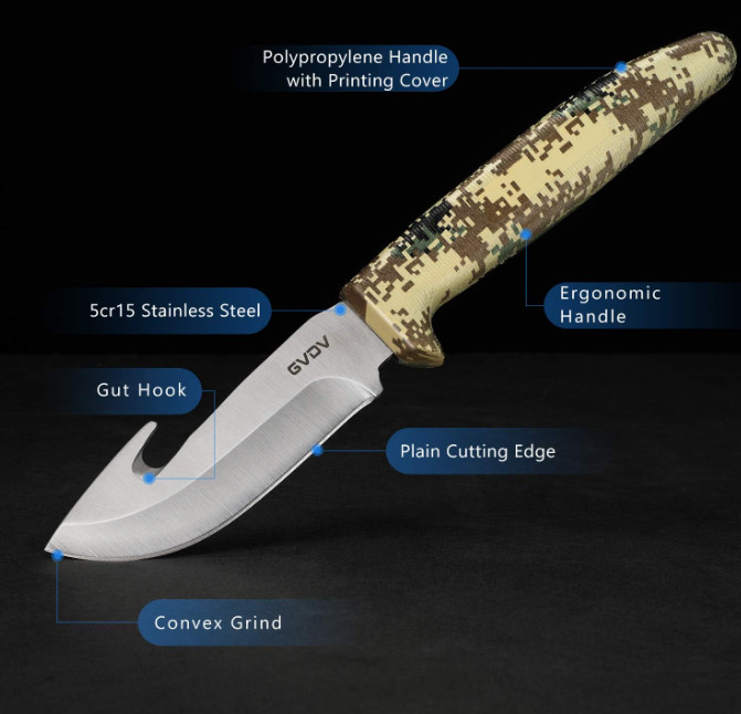 Hunting Knife Set – 6-Piece Deer Field Dressing & Game Processor Kit for Men
