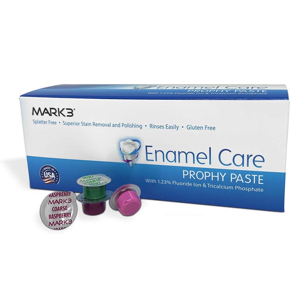 Enamel Care Prophy Paste, 200/Pack, Coarse Bubble Gum, 2 Boxes, Mark3, 100-1561