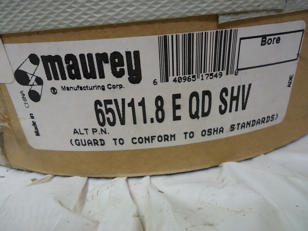 MAUREY 65V11.8E QD SHEAVE "NEW"