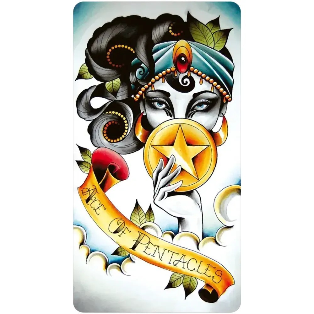Eight Coins Tattoo Tarot Borderless MINIATURE Edition – AUTHENTIC DECK