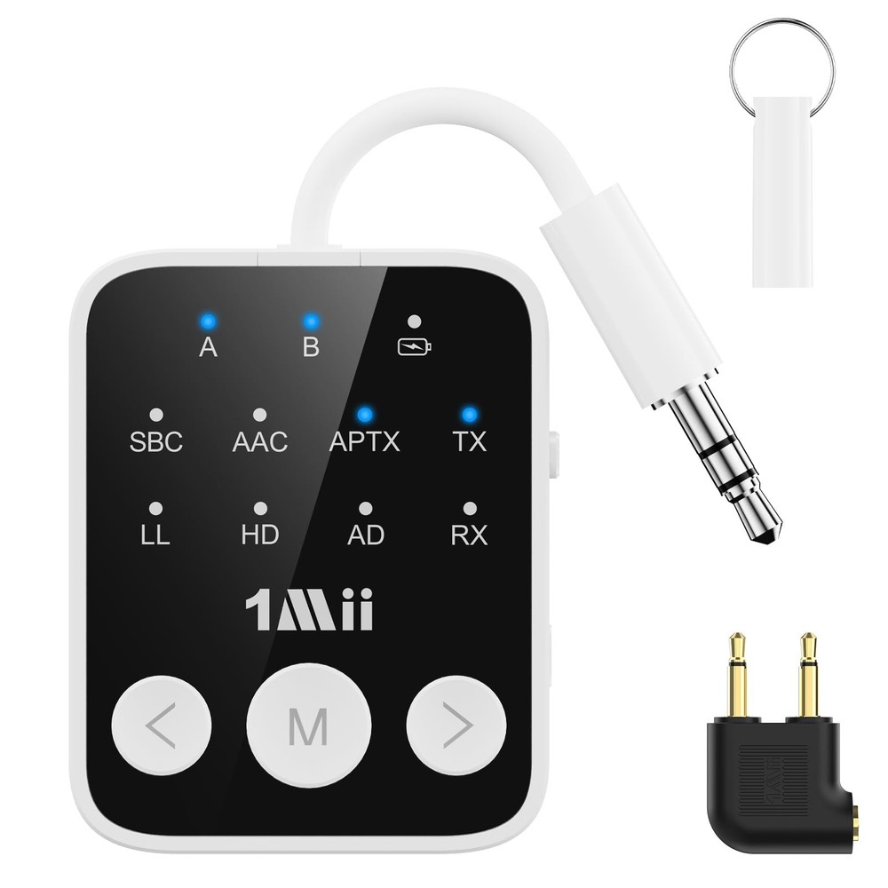 Bluetooth 5.3 Transmitter Receiver 2-in-1, aptX Adaptive & Low Latency Wirele...