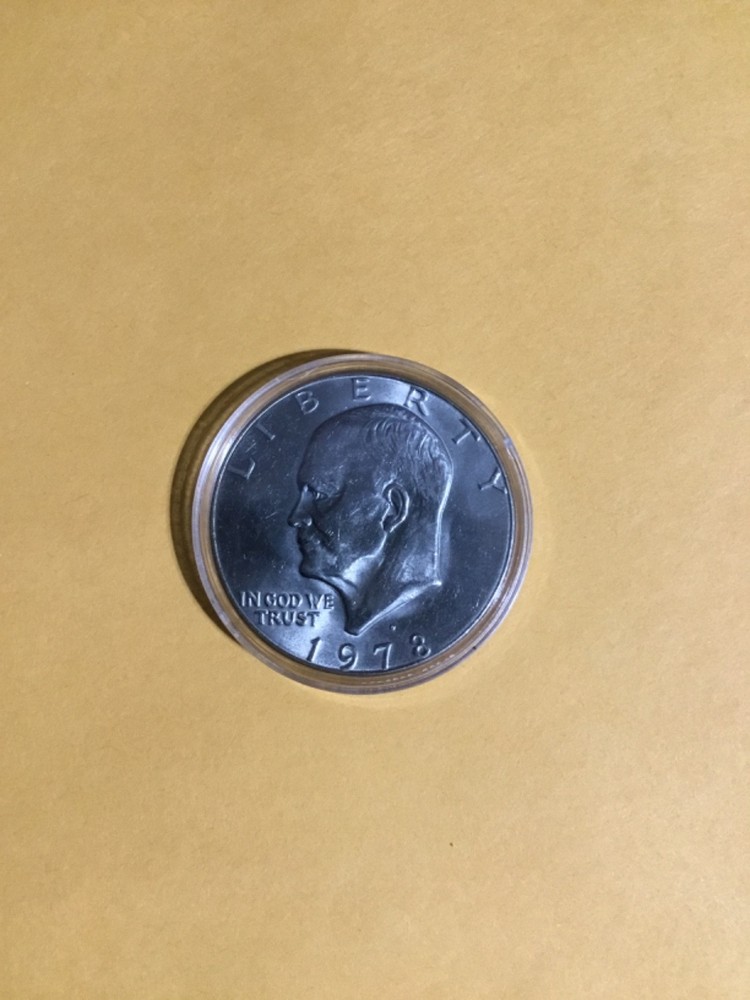 1978 D Eisenhower Dollar AU/BU in capsule