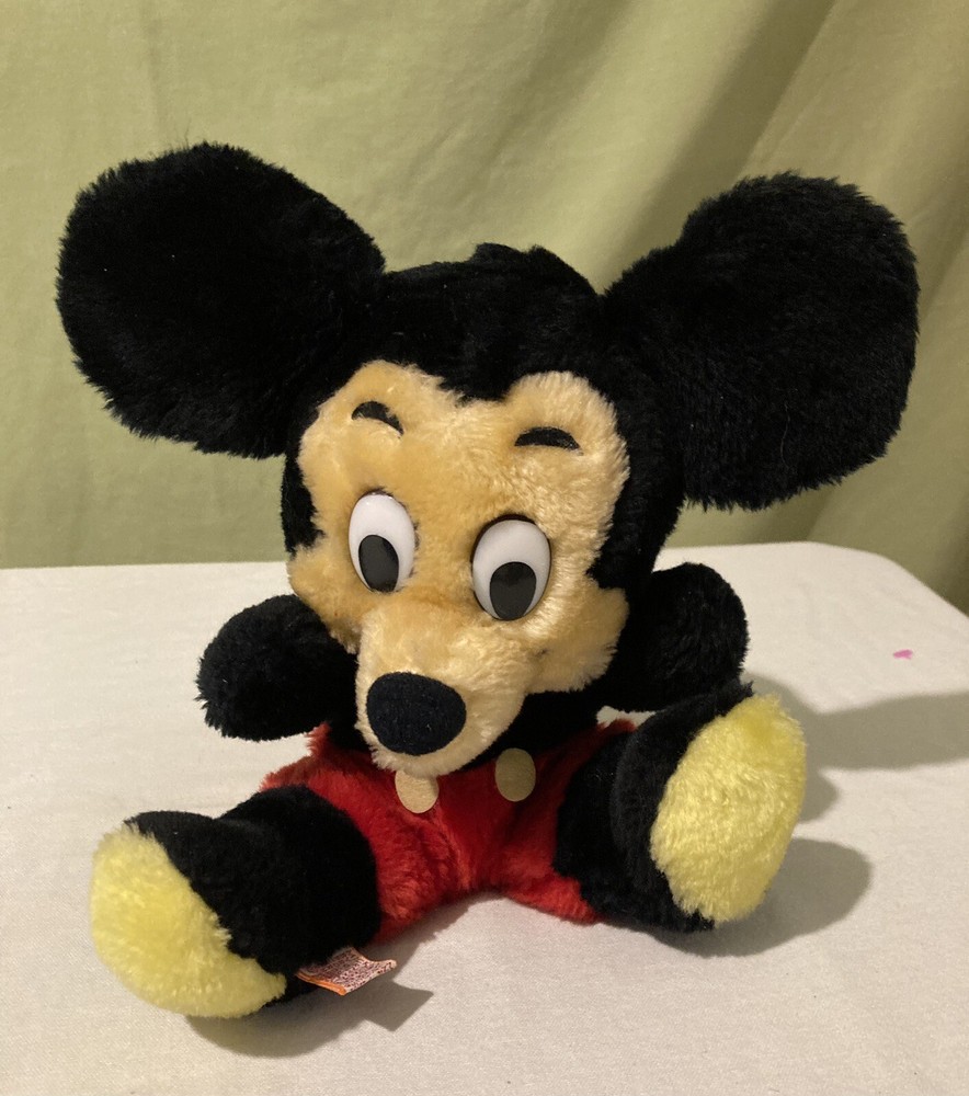 Vintage Disney Micky Mouse Plush Made In Korea