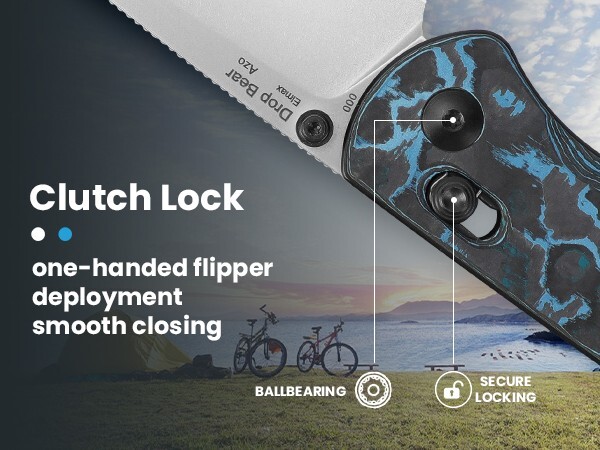 Kizer Azo Drop Bear Elmax Blade Clutch Lock Fatcarbon Ki3619A2