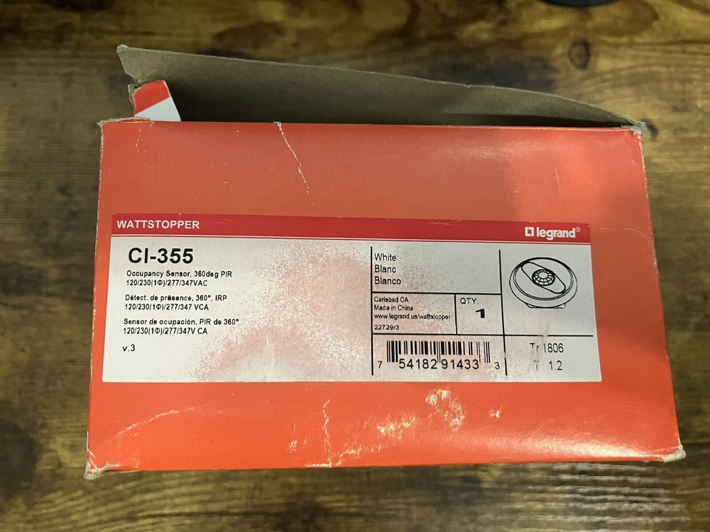 WATTSTOPPER CI-355 Ocupancy Sensor 360deg