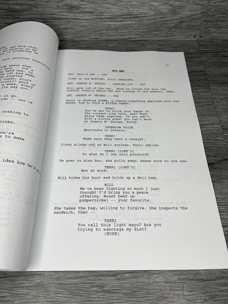 Glee Film Movie Script Reprint Signed