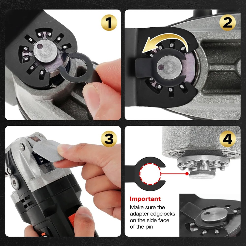 Hiinny 6PCS Titanium Oscillating Tool Blades, Professional Universal Silver