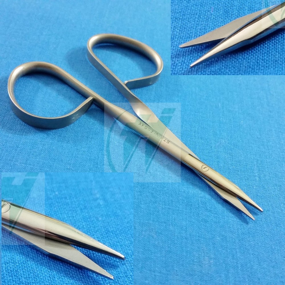 O.R GRADE RIBBON TYPE HANDLE STEVENS TENOTOMY MICRO SURGERY SCISSORS 4" STRAIGHT