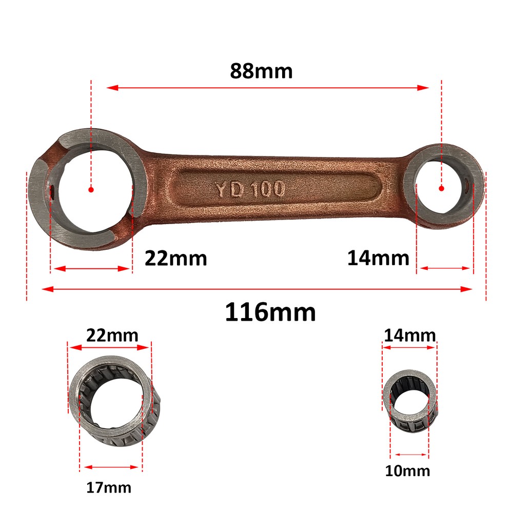 CDHPOWER LD100/YD100 Connecting Rod-2 Stroke Engine Kit Gas Motorized Bicycle