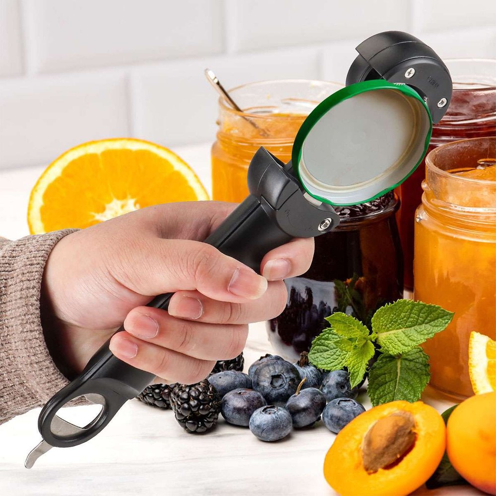Multi Functional Bottle Opener Retractable Adjustable Jar Can Opener Easy Grip