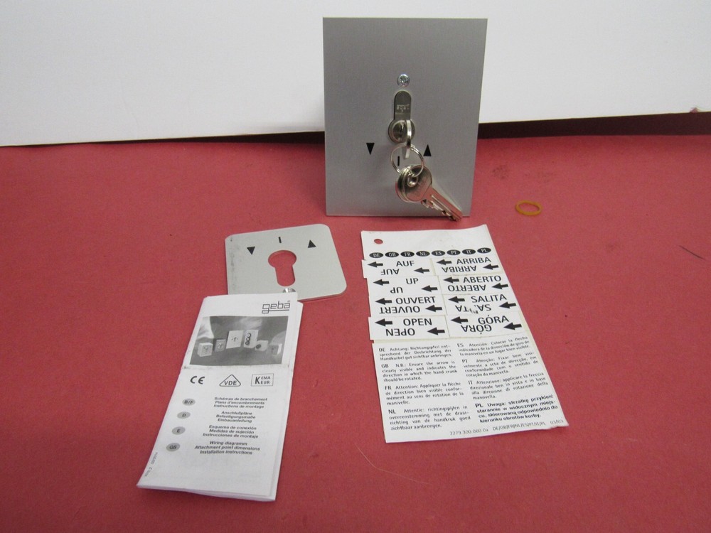 Geba Keyed Wall Switch Gate Switch