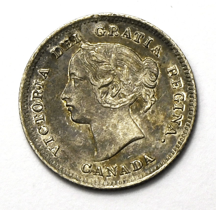 1899 Canada 5c Silver Five Cents KM# 2