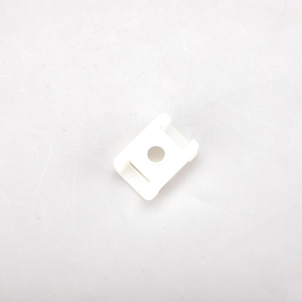 100Pcs Saddle Type Wire Base 9mm Cable Tie Mount White