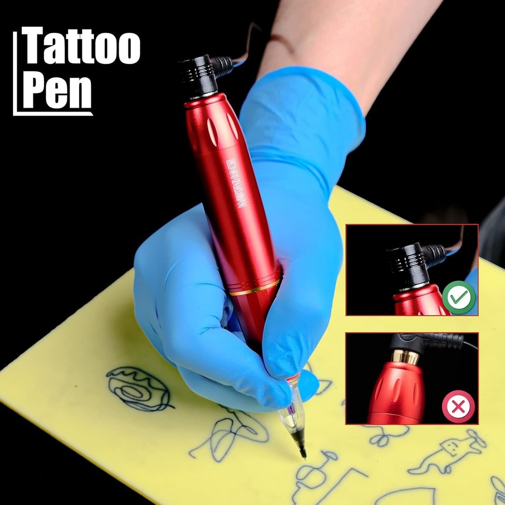 Professional Beginner Tattoo Machine with Adjustable Needle & Ergonomic Design