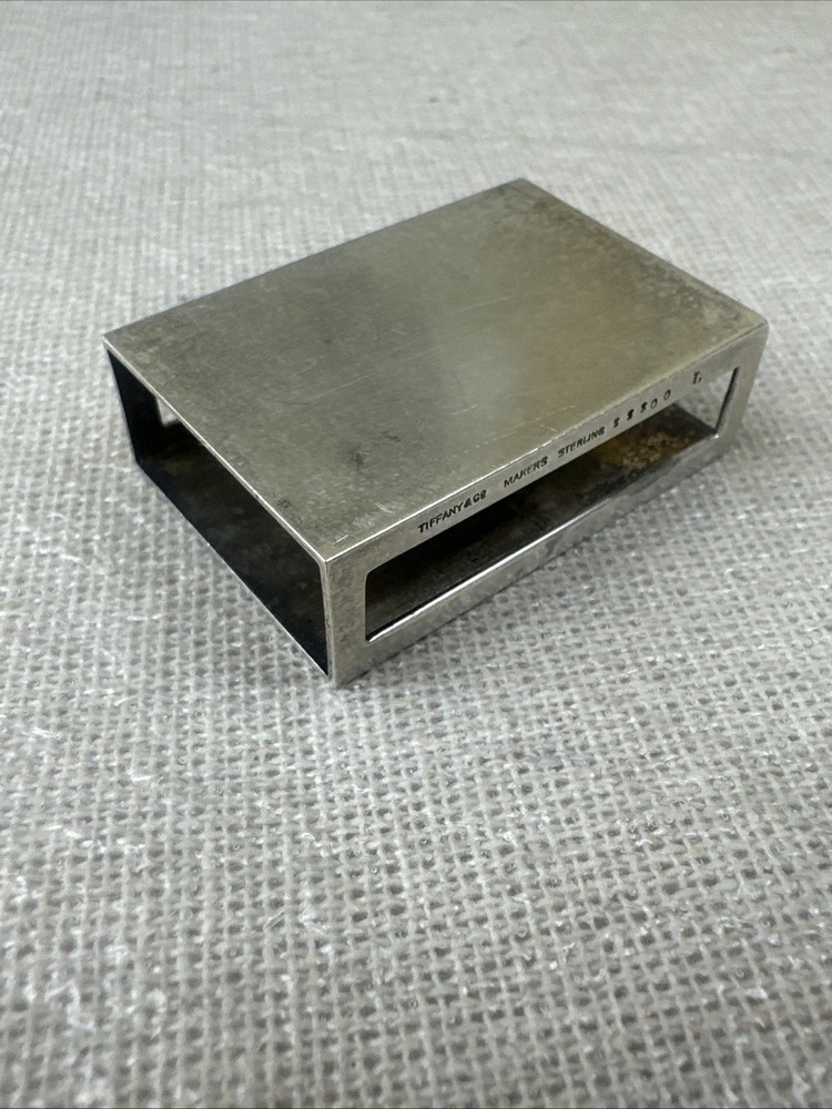 Sterling Silver Authentic Tiffany & Co Small Matchbox Cover L#4