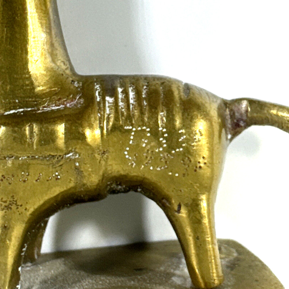 Vintage Handmade Solid Brass LLama Figurine