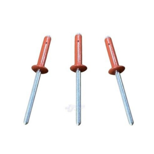 Small Head Orange 3/16 Exploding Rivets Pop Rivet 250 ct. Tri-Fold Racing