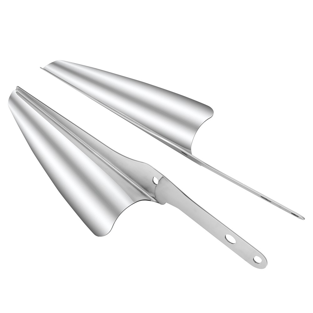 Chrome Front Fork Mount Wind Deflector For Harley Heritage Softail Classic FLSTC