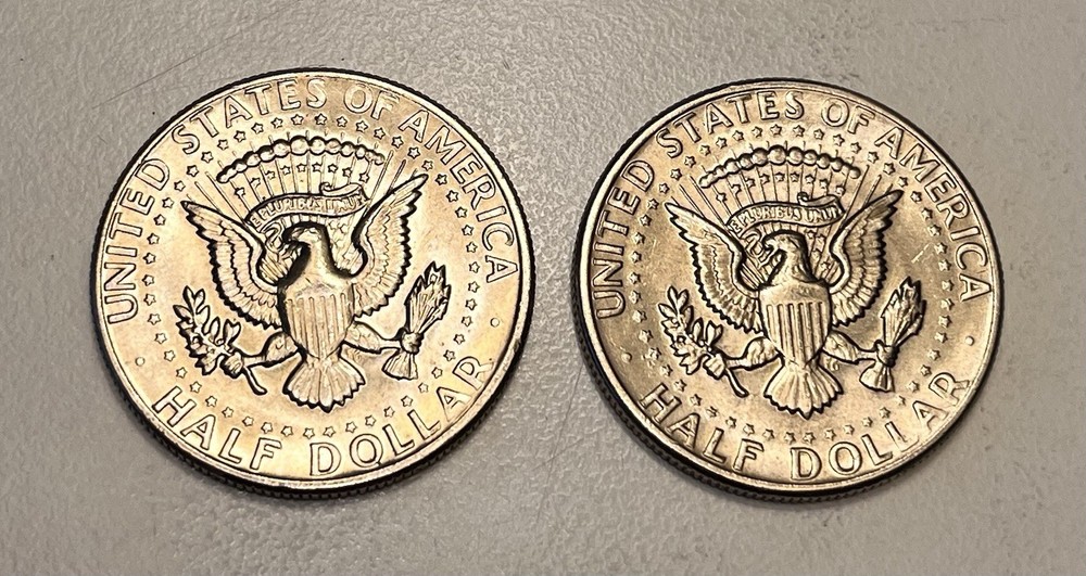 Two High Grade 1971-D Kennedy Half Dollars
