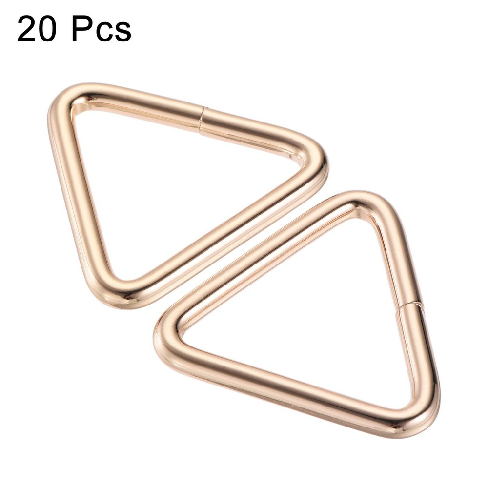 Metal Triangle Buckle 38mm Inner Gold Width 20pcs