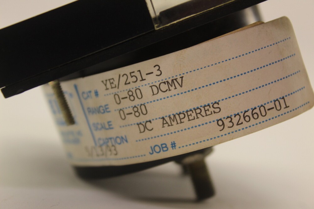 EIL Instruments YE/251-3 DC Panel Amp Meter New No Box