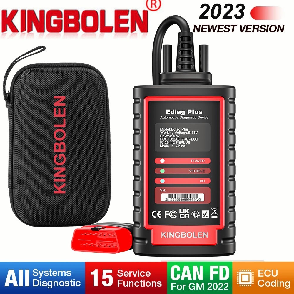 Kingbolen Ediag Plus Bidirectional OBD2 Scanner Car Diagnostic ECU Coding Tool
