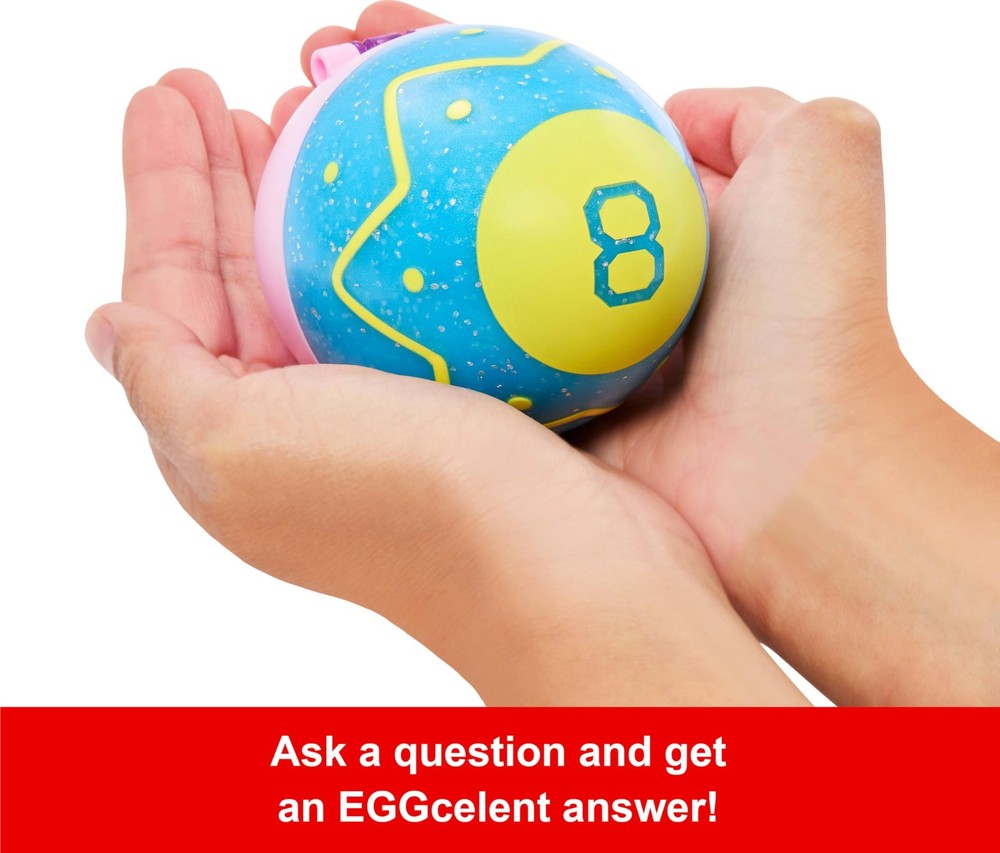 Pack of 4- Mattel Games Easter Magic 8 Ball, Fortune-Telling Easter Egg