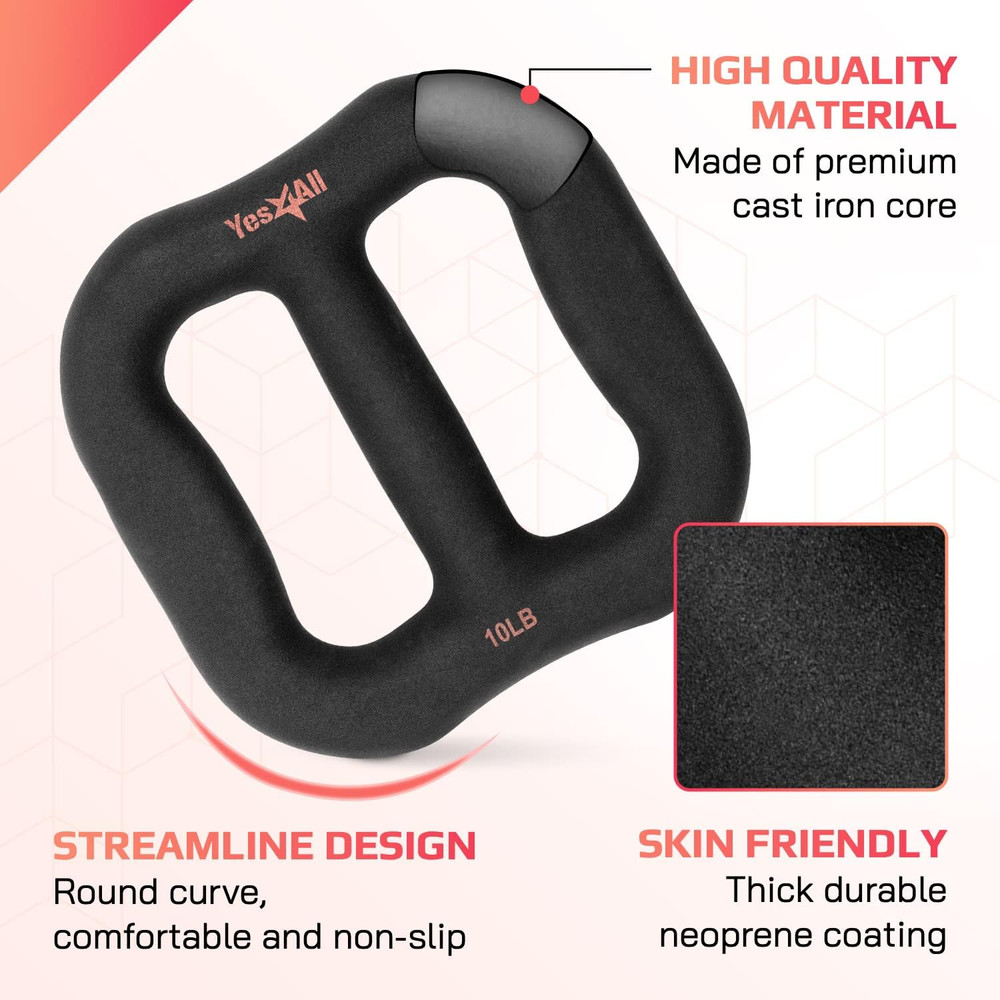 3-In-1 Multifunctional Neoprene Dumbbell/Multi-Usage Dumbbell with Solid Core, E