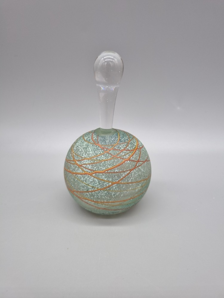 A Will Shakespeare Hand Blown Perfume Bottle & Stopper, Signed To Base 'Shake'