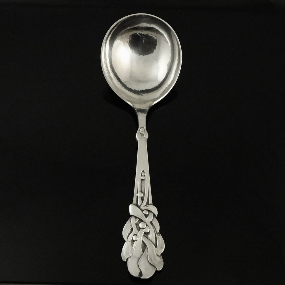 Heimbürger Silver Serving Spoon - Mistletoe / Mistelten
