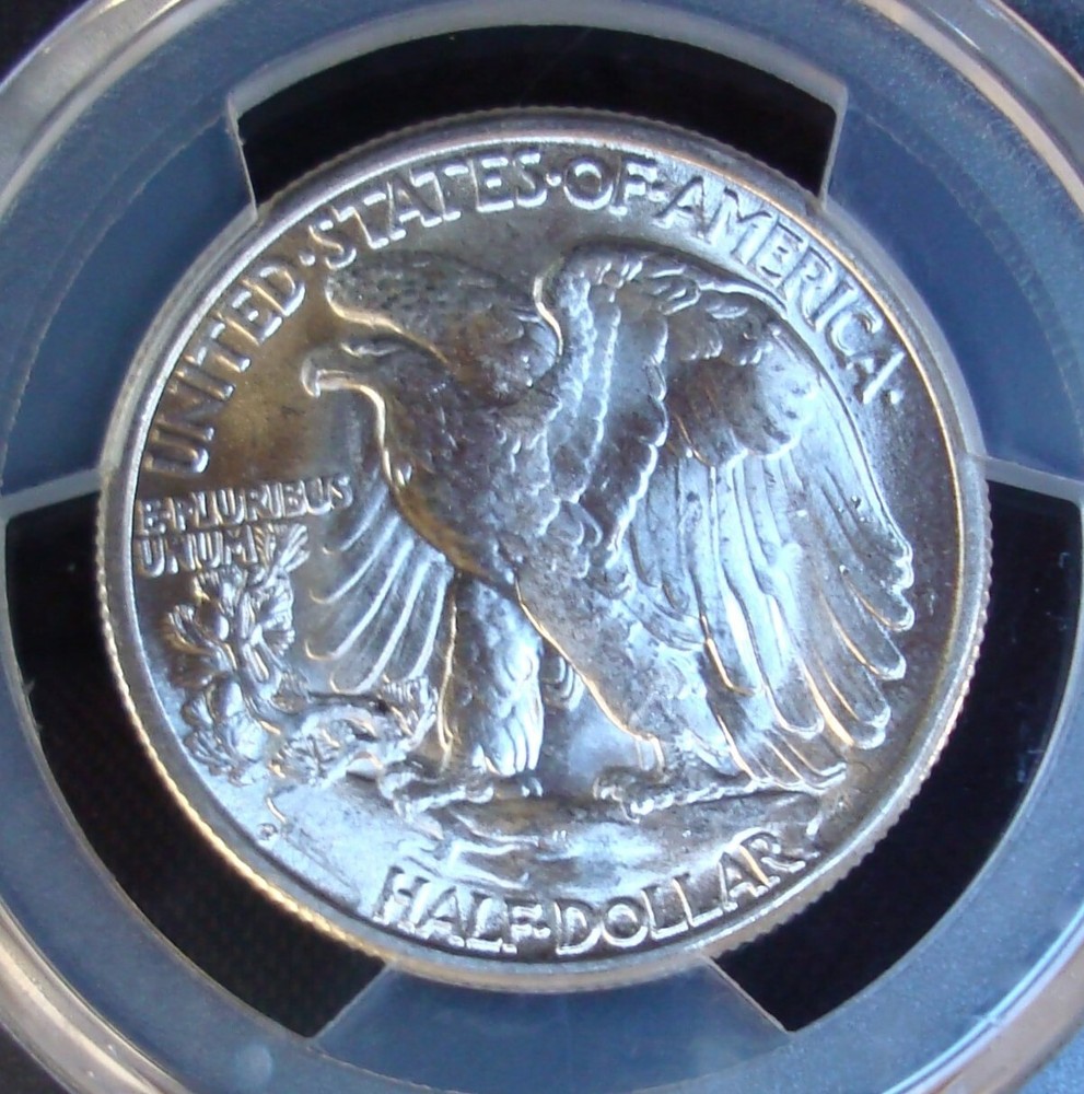 1946-D Walking Liberty Silver Half Dollar - PCGS MS 66 - Gold Shield