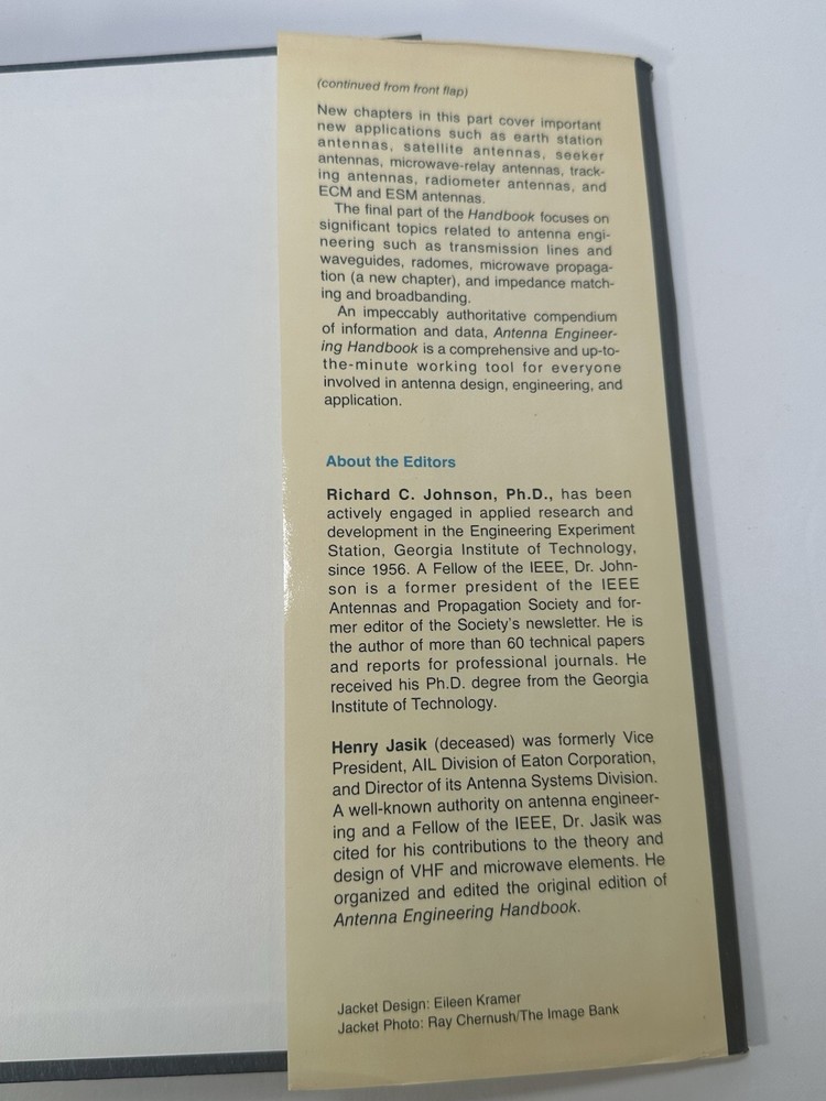 Antenna Engineering Handbook by Richard C. Johnson Second Edition