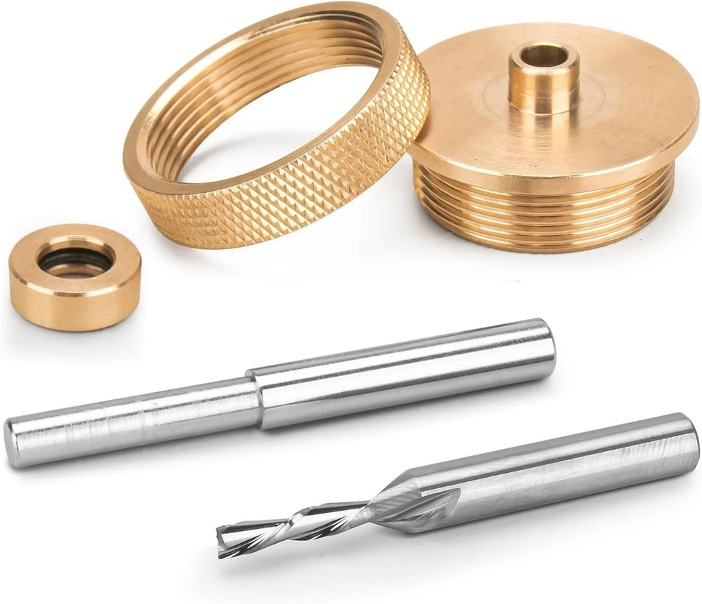 Router Inlay Bushing Kit Replacement for Router Template Guide Set Solid Bras...