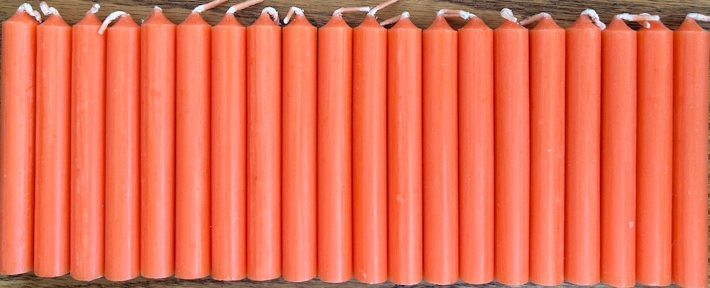 20 Orange Chime (Mini Taper) Ritual Spell Candles!
