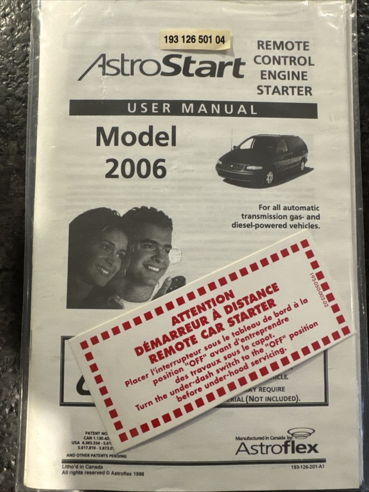 Remote Starter Hardwire Kit