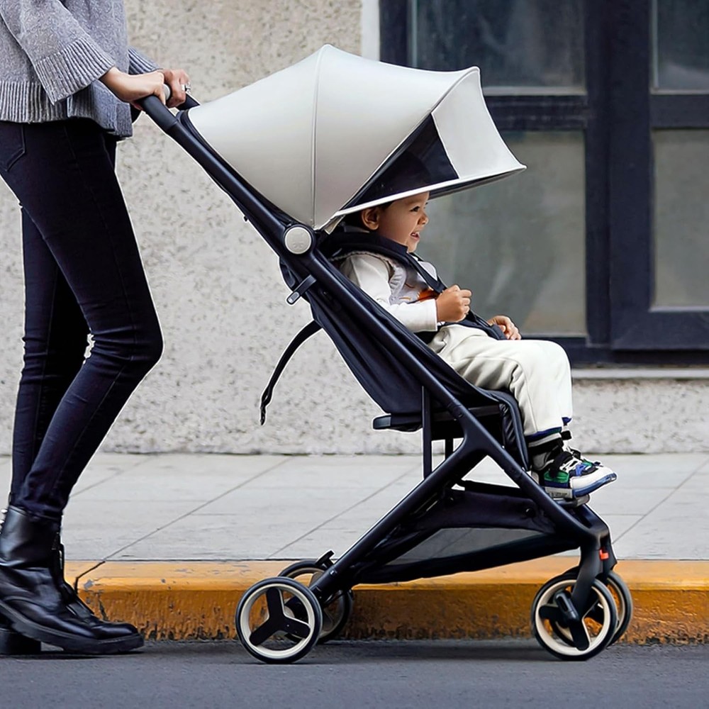 Portable Travel Stroller,Foldable Compact Stroller wIth Reclining Seat & Canopy
