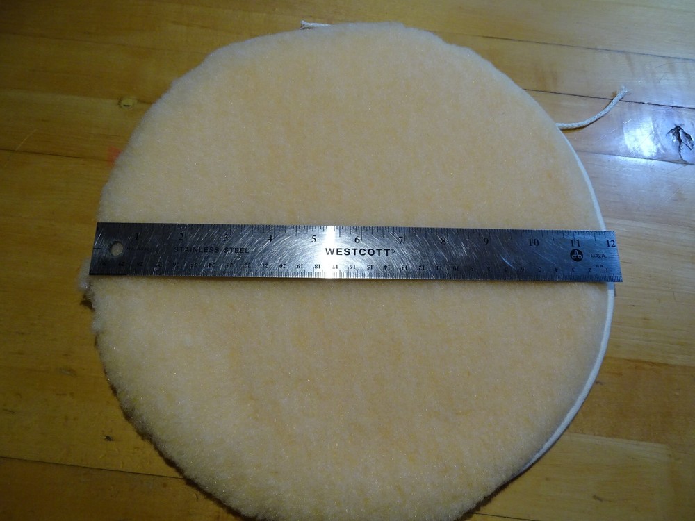 12” Wool Bonnet Replacement Pad Oreck Orbiter 437054 Hard Floor Cleaner
