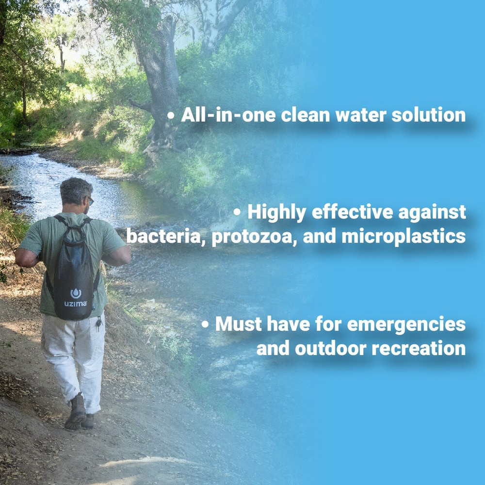 Uzima UZ-BP Backpack System - Gravity Water Filter Bag for Collection & Storage