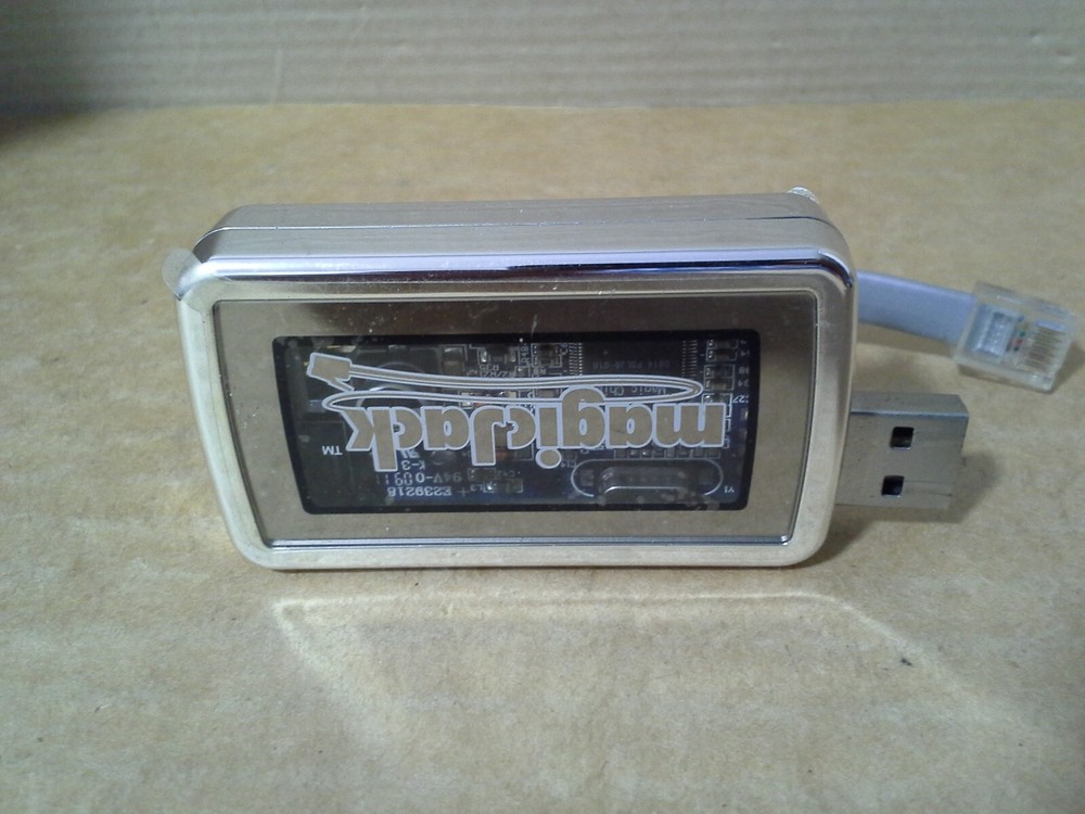 Magic Jack A921 USB Voip Phone Jack Adapter. Working. VGC