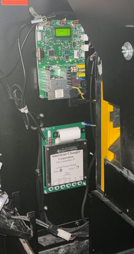 ONE MAIN PCB & POWER PCB & AUDIT PCB WITH PRINTER FOR AC6000 AMERICAN CHANGER WO