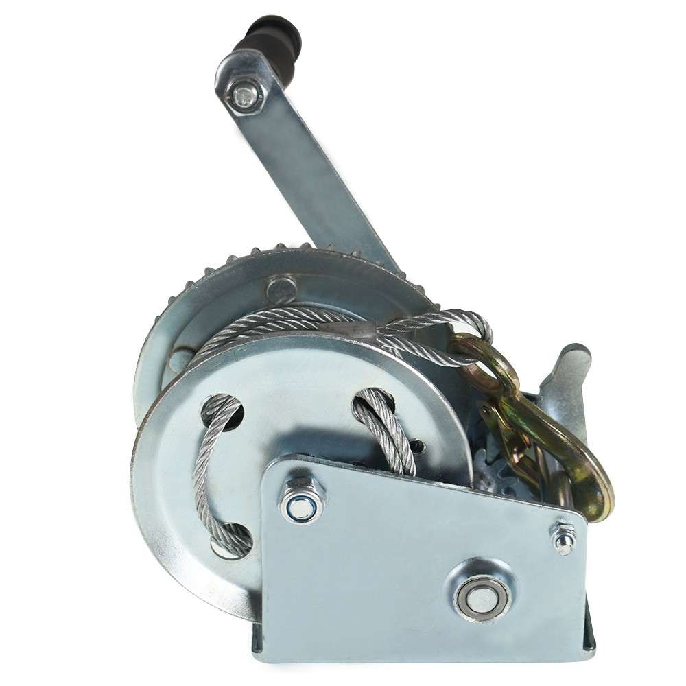 Adjustable Two-Way Hand Winch Boat Winch 1500 Lbs With 10m (32FT) Cable Winch