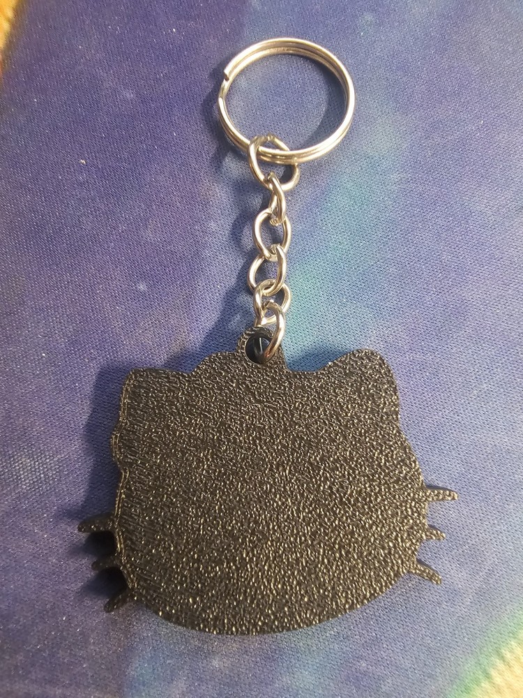 3D PRINTED HELLO KITTY KEYCHAIN NOSTALGIA FUN FOR ALL KAWII
