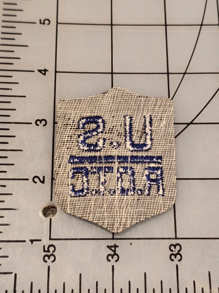 Original US ROTC Cut Edge Machine Embroidered on Wool 3474