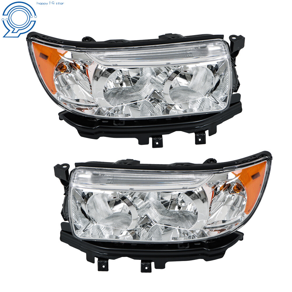 Halogen Headlight Headlamp For Subaru Forester 2006-2008 w/Bulb Left Right
