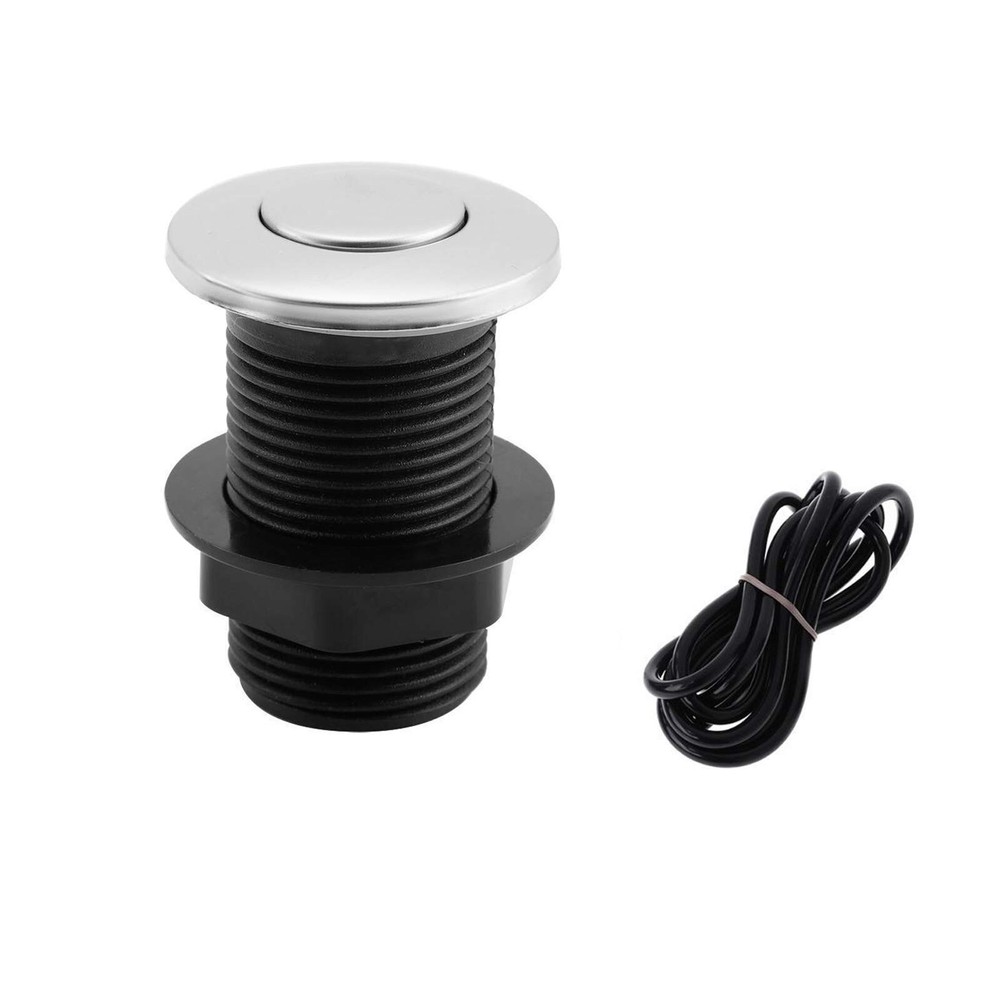 Sink Top Push Button with Air Hose Replacement, Air Switch Button for Garbage...