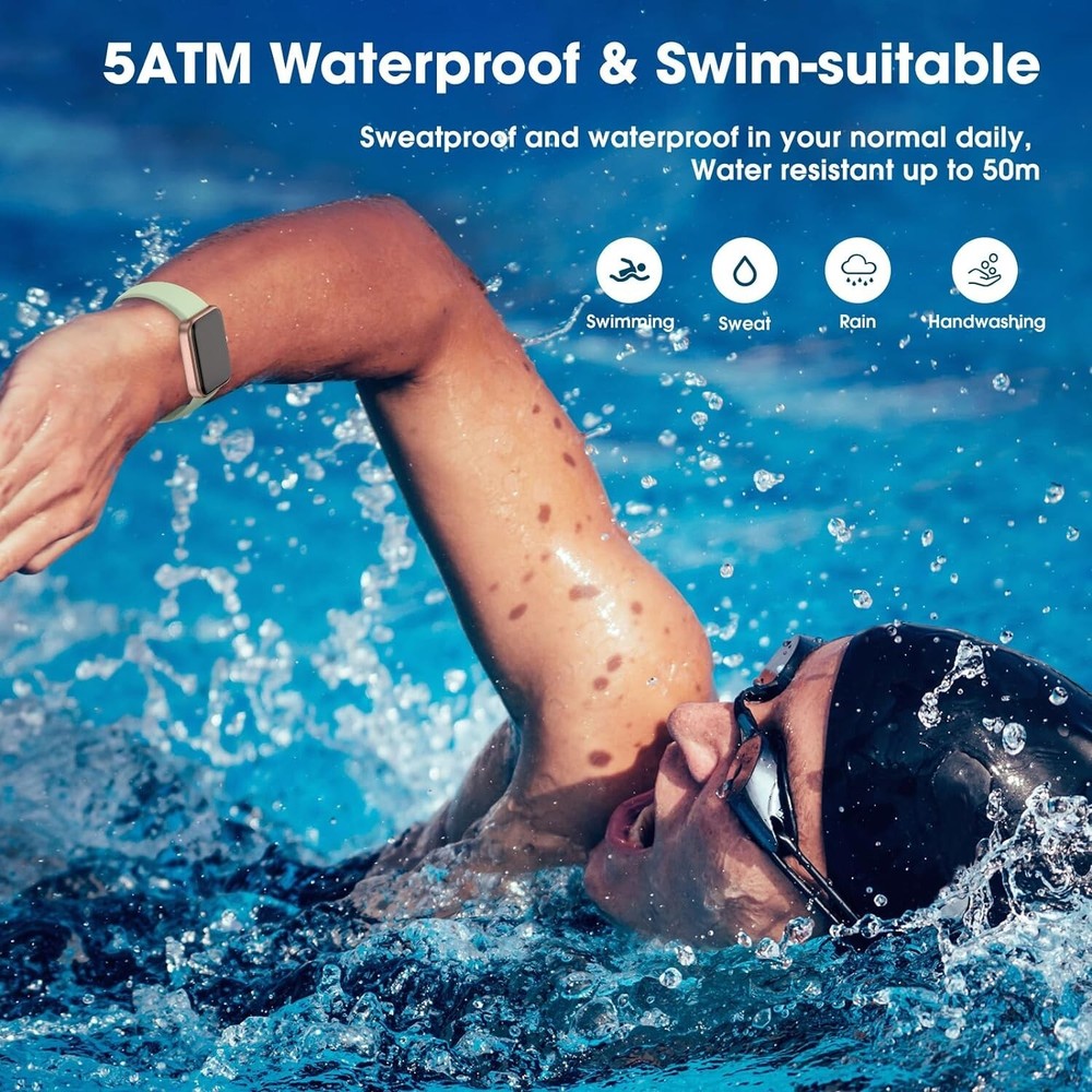 Smart Watch Fitness Tracker 41mm Waterproof Touchscreen for Android iOS